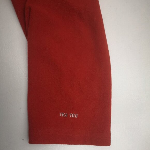 The North Face TKA100 Men's Size Large Red 1/4 Zip Fleece Sweat Shirt - Picture 5 of 12